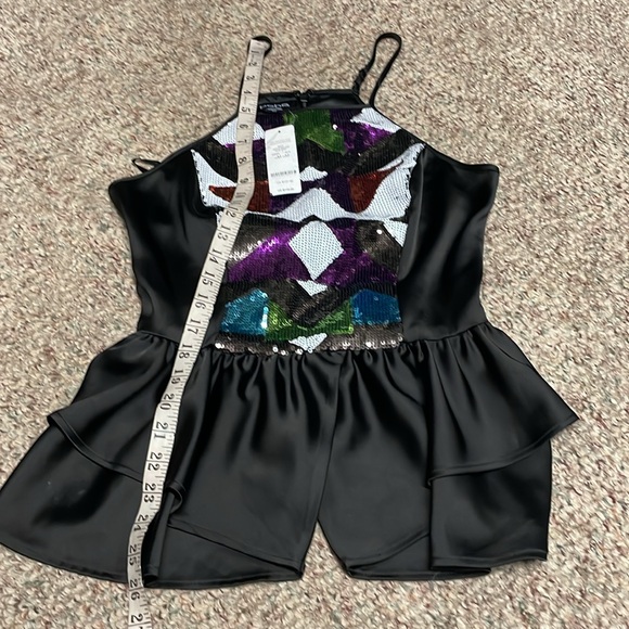 Bebe sequin satin halter - Picture 6 of 8